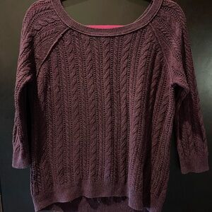 American Eagle Outfitters Purple Crew Neck Sweater